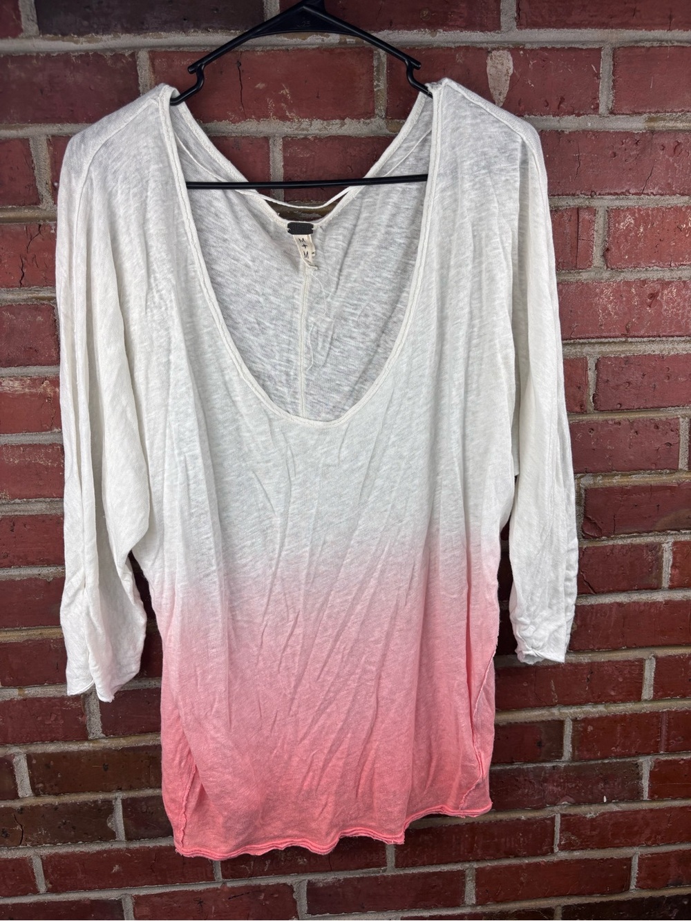 Free People Dip Dye Linen Tunic Size M